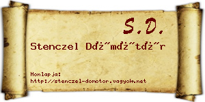 Stenczel Dömötör névjegykártya